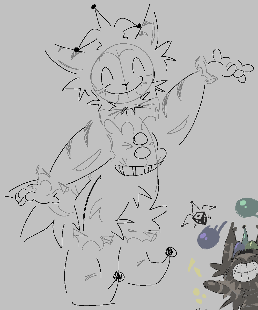PureAleman's tweet photo. another one based on that popular design idea of Arthur in a jester's costume #mewgenics https://t.co/Pf8ppLpFPr