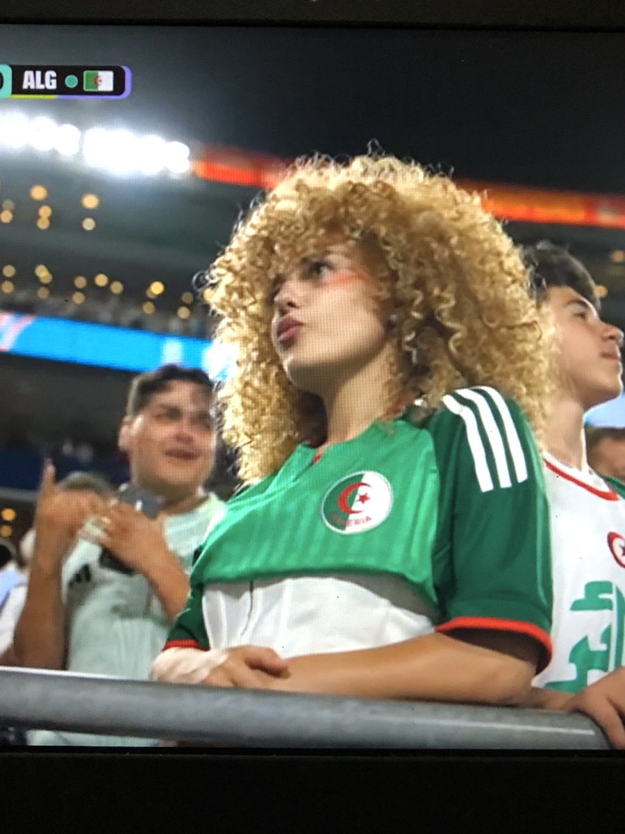 htelive's tweet photo. my take on argentina vs algeria would be who could possibly this baddie be https://t.co/WsmJb4S80O