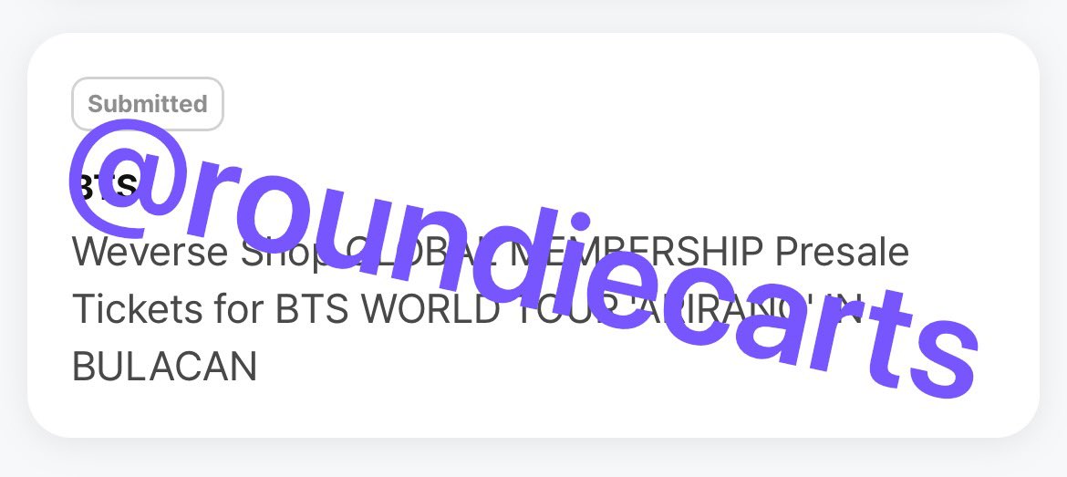 roundiecarts's tweet photo. wts lfb army membership code 🍀

♡ 800 php 
♡ not used ! 
♡ registered for both bulacan &amp; jakarta
♡ non-refundable
♡ payo only 

rfs: already secured my tix (day 1) using my friend’s membership code ++ need funds 💟 https://t.co/bHRRstD126