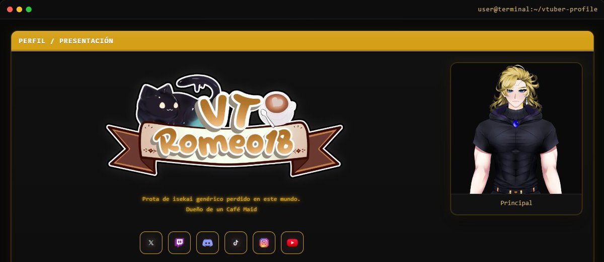 Ritcher_Code's tweet photo. ✨La VTuberDEX continúa creciendo.  

Se han incorporado cuatro nuevas páginas a la página Oficial:

@FabiolaArts 
@Irelyth 
@Romeo18VT 
@GeekyMiki_ 

https://t.co/j2DZa6pNQ6
https://t.co/YSasfHlPqC
https://t.co/S2EOv52o5Y
https://t.co/upx3LqoXdE

Espero que este trabajo sea de su agrado. 
Agradezco sinceramente el apoyo brindado a este proyecto y la confianza depositada en su desarrollo.  

Si quieres tu propia pagina web completamente y ser parte de este proyecto:
https://t.co/Rw57ksZdbU