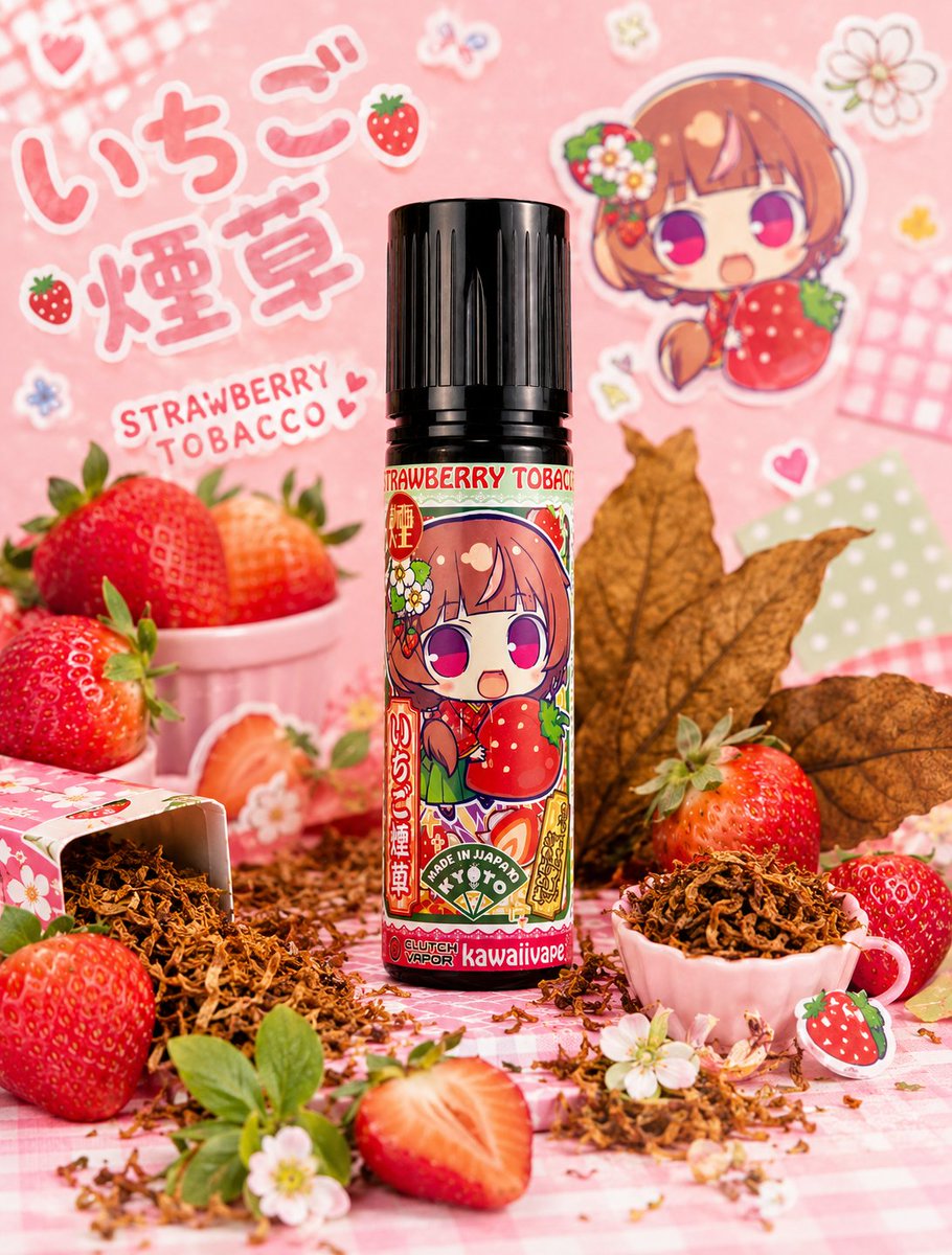 🍓大人のための苺フレーバー 再入荷🔥】 Kawaii Vape PREMIUM 「いちご