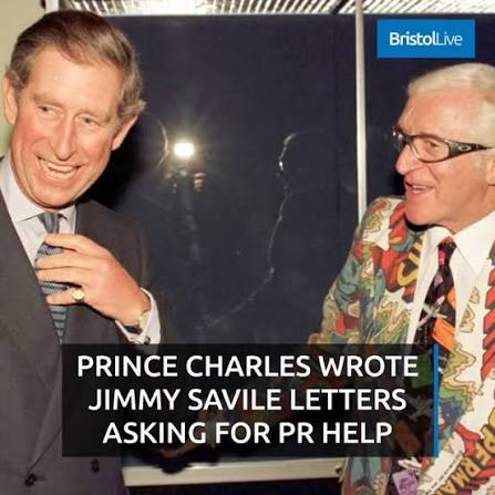 AwakenedOutlaw's tweet photo. Jimmy Savile is estimated to have raped over 500 children, making him the UK's most prolific pedophile... and Keir Starmer let him continue his reign of terror fully aware of what he was doing.

Oddly, Savile was commonly rubbing elbows with British royalty.  In fact, King Charles' mother (Queen Elizabeth II) knighted him... not once, but TWICE.