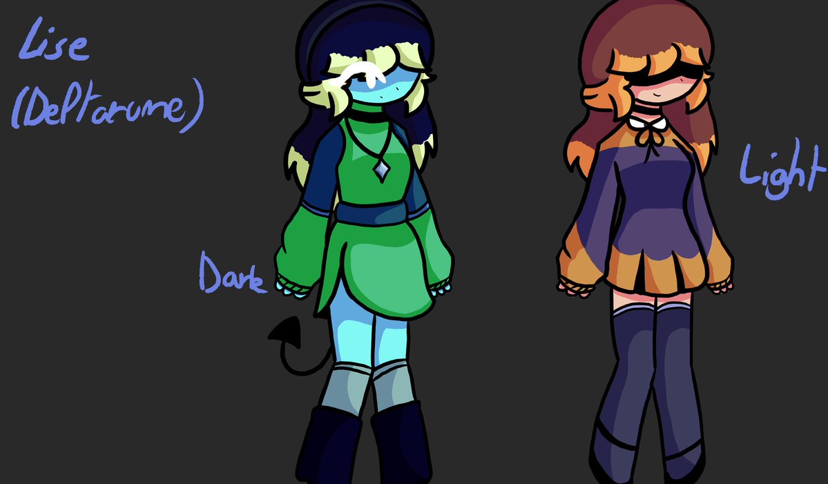 LiseMearest's tweet photo. Since i dont rlly have motivation here some Drawings abt differents versions of Lise (Lise in other universes lmao)
Lise in BATIM (Bendy and the Ink machine)
Lise in Deltarune
Lise in TheAmazingWorldOfGumball
LISE IN MISIDE (SO...LITA IN LISIDE?) https://t.co/xlCrHyU8uo