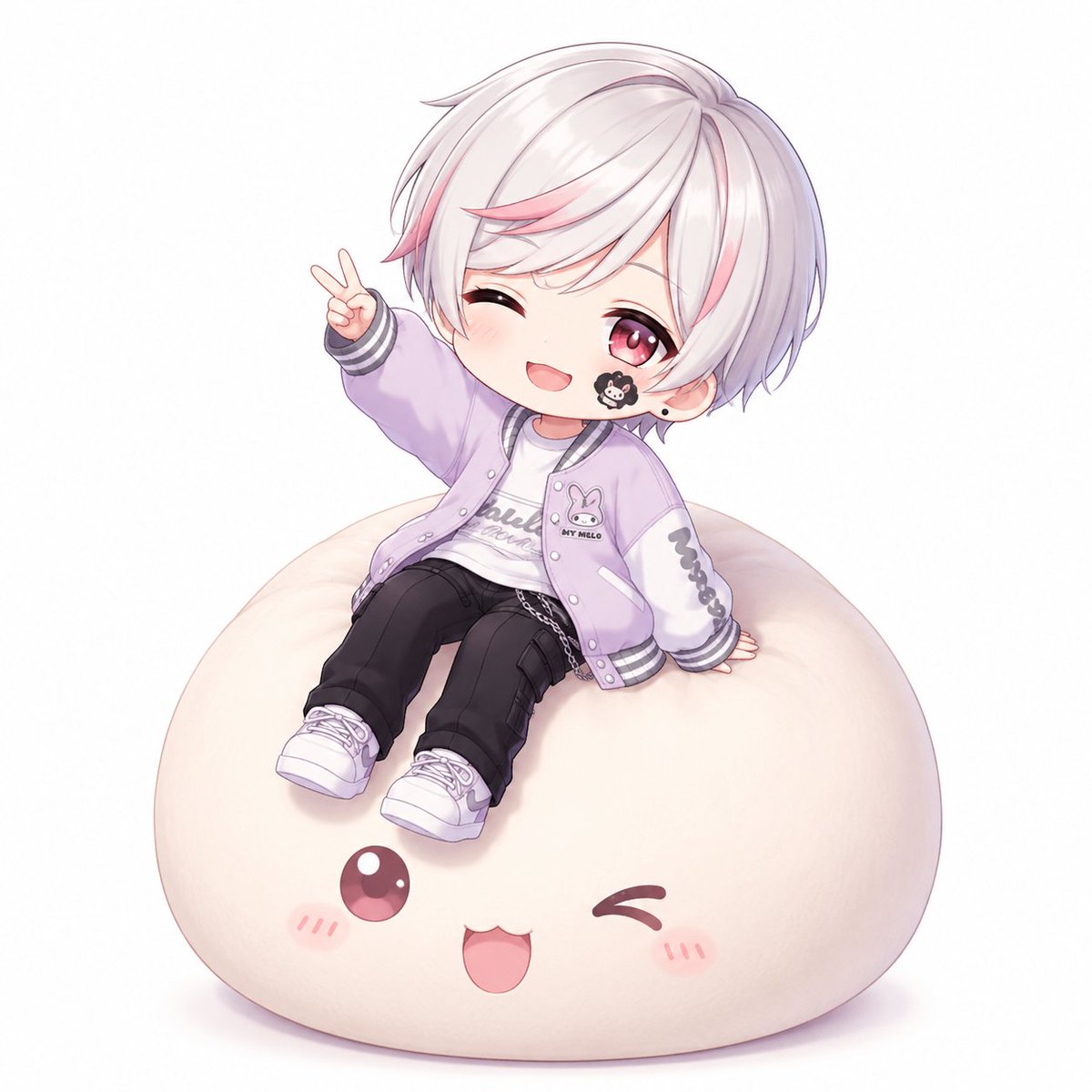 moss_sheep's tweet photo. まんじゅうかわいい(*´ω｀*)
あ！目の色が赤になってるぞぉ。 https://t.co/BDGsp2qQXj