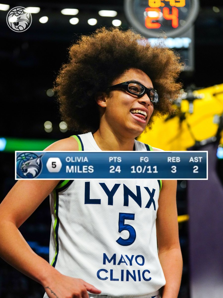 minnesotalynx's tweet photo. WHAT A HALF FOR LIV. 

⭐️￼ » https://t.co/s7whC2aBQe https://t.co/taUw2mZL61