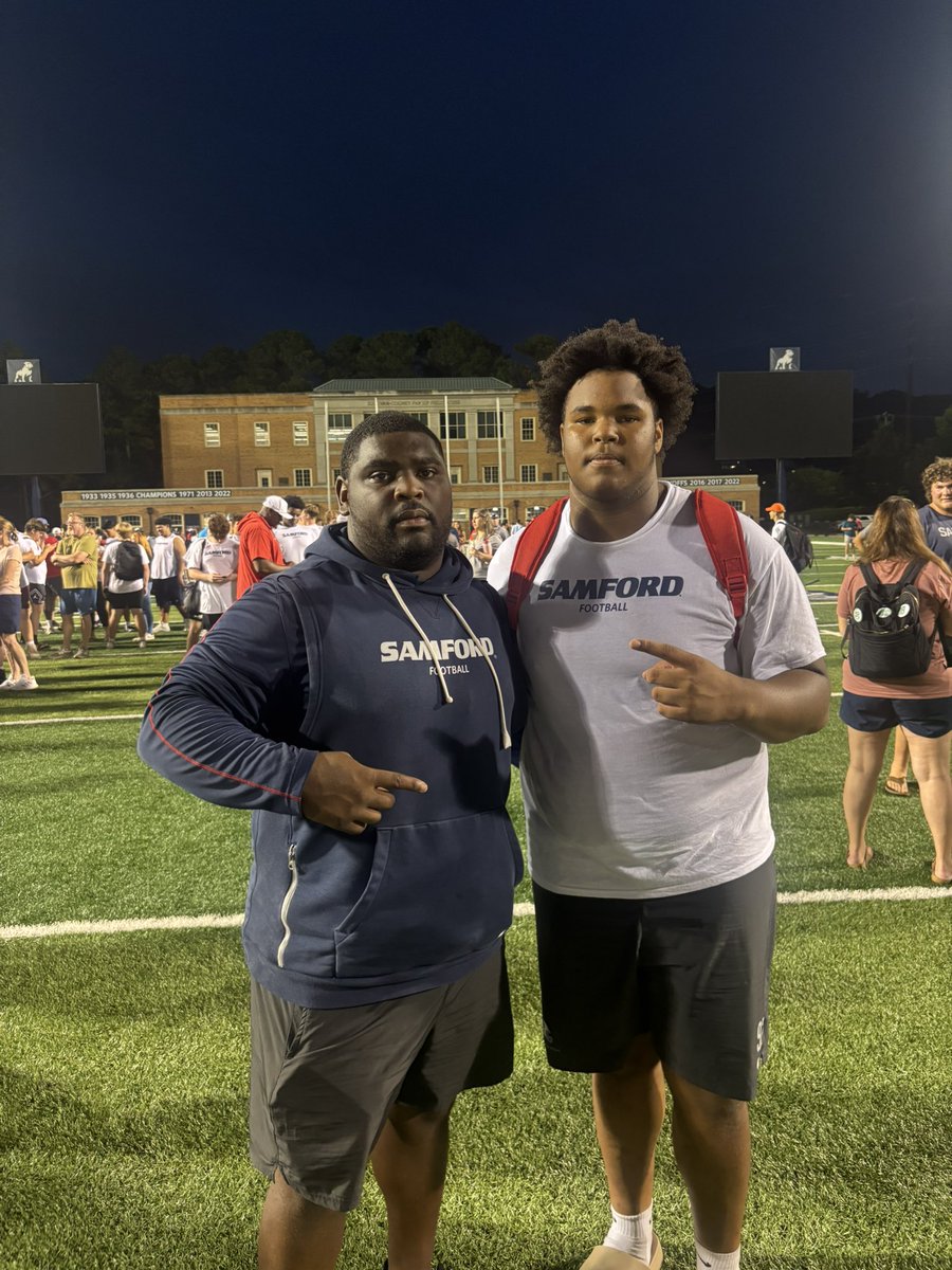 MoButler_'s tweet photo. Had a amazing time at Samford today! Thanks for the invite @Rockswain02 @Coach_Grass @RecruitTheHills @HallTechSports1 @1rebelfootball https://t.co/CKvBT66jjS