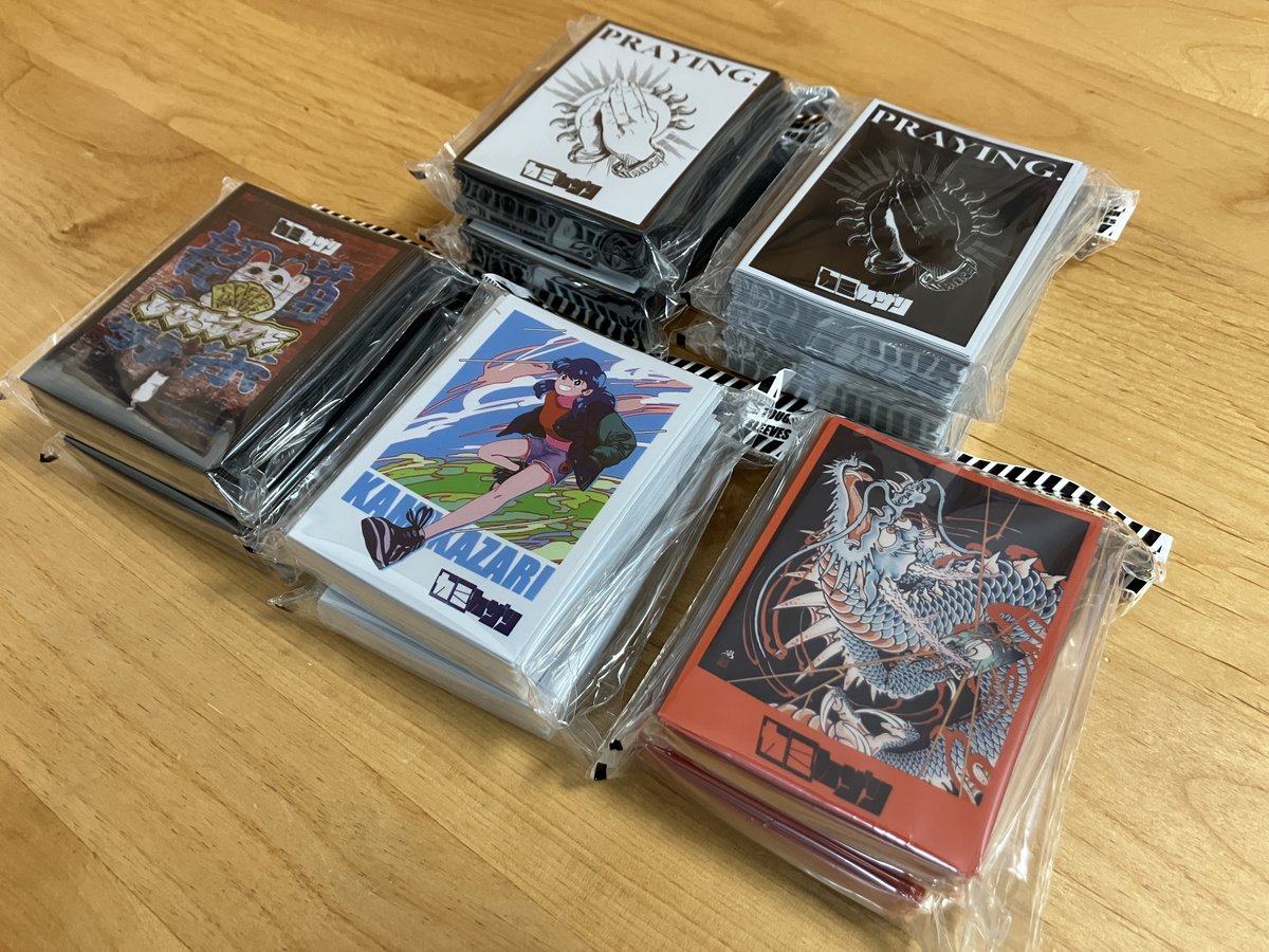 shizu_digica's tweet photo. 【提供頂いた景品等のご紹介！】
カミカザリ様( @kamikazari_TCG  )よりカミカザリスリーブをご提供頂きました！
ハイクオリティなスリーブありがとうございます！！！

こちら参加・WINNER賞などで活用させて頂きます！
#しずデジ #カミカザリ https://t.co/RPIsRUkFSV