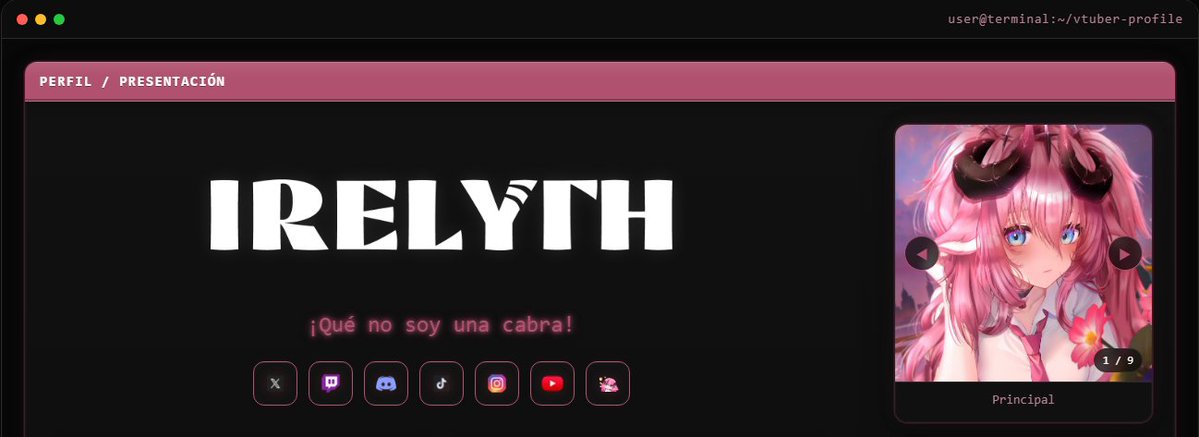 Ritcher_Code's tweet photo. ✨La VTuberDEX continúa creciendo.  

Se han incorporado cuatro nuevas páginas a la página Oficial:

@FabiolaArts 
@Irelyth 
@Romeo18VT 
@GeekyMiki_ 

https://t.co/j2DZa6pNQ6
https://t.co/YSasfHlPqC
https://t.co/S2EOv52o5Y
https://t.co/upx3LqoXdE

Espero que este trabajo sea de su agrado. 
Agradezco sinceramente el apoyo brindado a este proyecto y la confianza depositada en su desarrollo.  

Si quieres tu propia pagina web completamente y ser parte de este proyecto:
https://t.co/Rw57ksZdbU