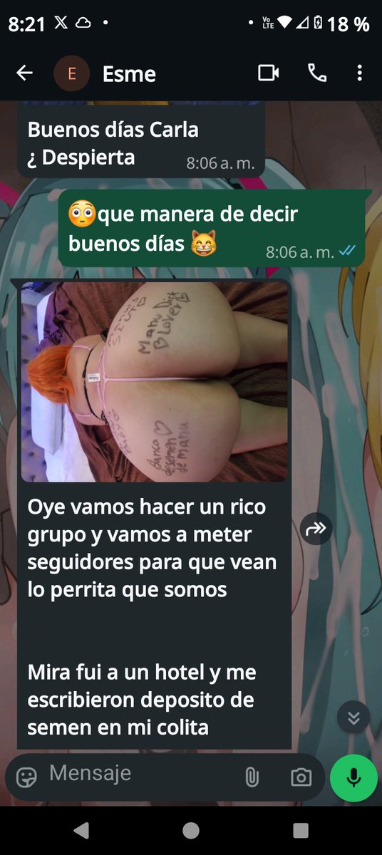 k_miku_01's tweet photo. Tengo una sala hot en WhatsApp telegram donde estamos puras chicas vírgenes, de nombres danna, michelle, sofia, mónica, paula, fanny lorena y dennisse, todas somos muy tímidas y buscamos hombres que nos puedan complacer y poseer, alguien quiere entrar? ↓

Dale RT y manda mensaje https://t.co/IgB5lZFvZt