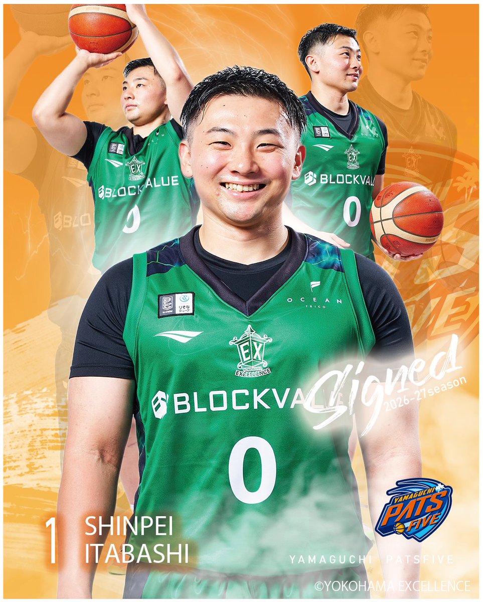 yamaguchipats's tweet photo. 板橋真平選手(#1)と2026-27シーズンの契約合意(新規)に至りましたのでお知らせいたします。

板橋選手のコメントはこちら👇
https://t.co/eaO8bnHePZ

#山口パッツファイブ https://t.co/Sm3KogR2Jv