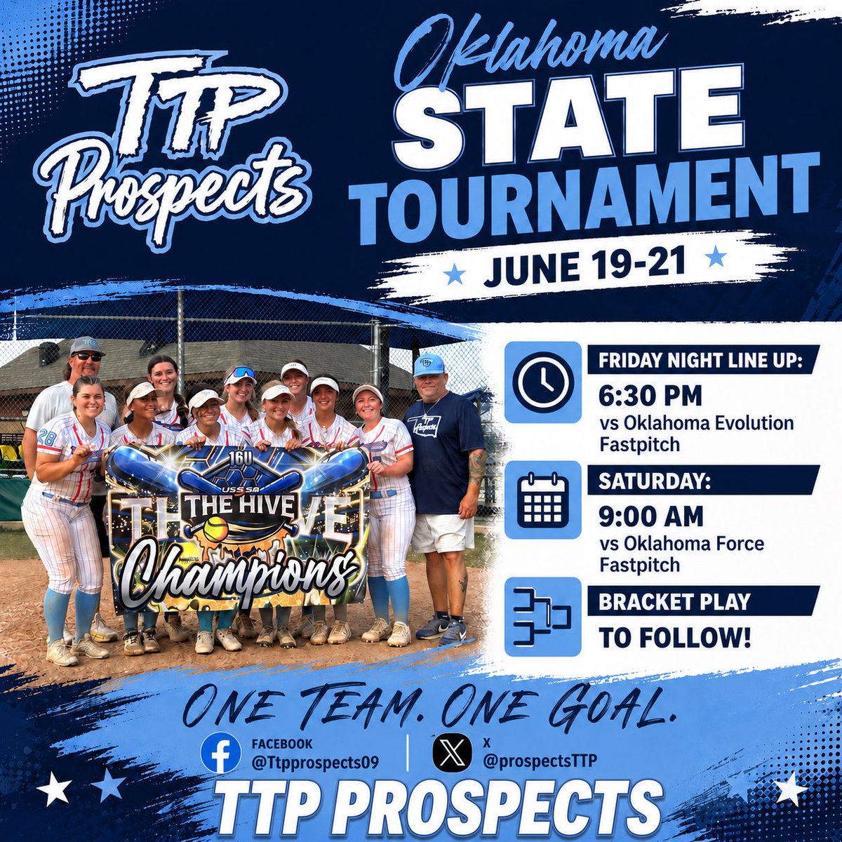 ProspectsTTP's tweet photo. So proud of this team and our staff including our parents and families, we have faced adversity and challenges and we have overcame, win or lose these young ladies are better players and better humans for it…let’s give it all we got and take State!!! #ttpprospects https://t.co/AAVq7qI2fn