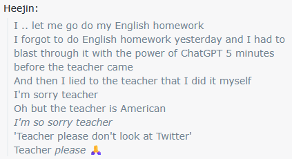 litell_johnn's tweet photo. Chat highlights: Heejin forgets to do her homework (260617)

Text links:
https://t.co/lPEvmbEwgD https://t.co/ILd20BToqQ