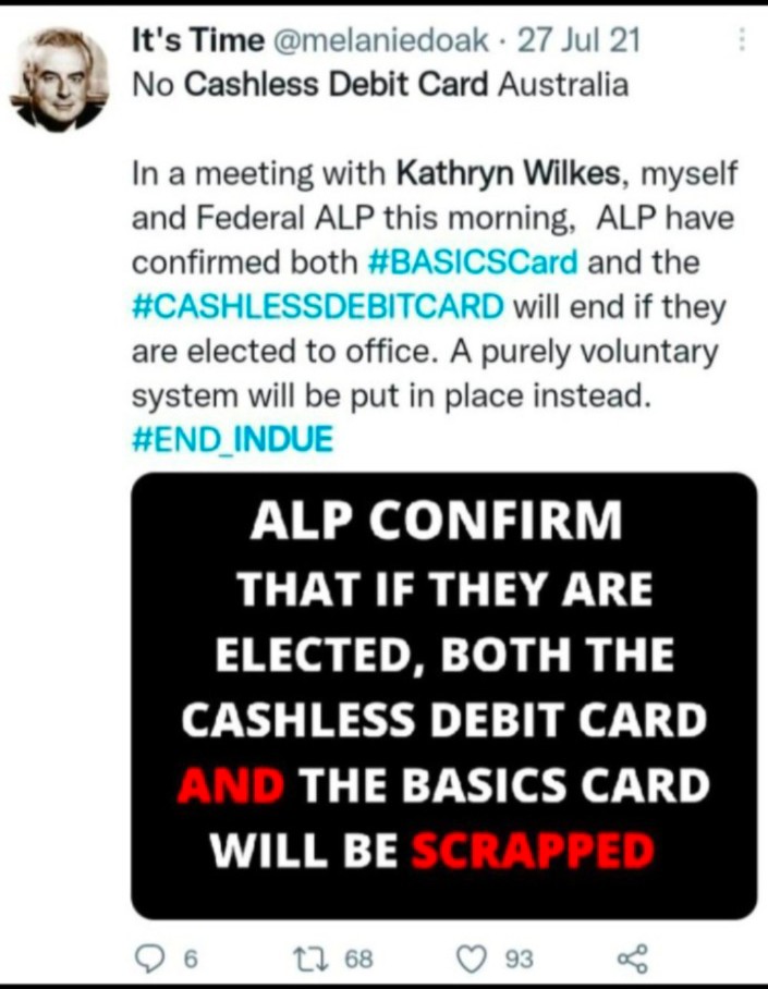 DanielT99875112's tweet photo. @strangerous10 Be good if the media could Ask Albo the 2faced lying piece of excrement why his ALP(Alternate Liberal Party) Backflipped on the promise to scrap cashless welfare cards and compulsory income management?
#LaborLie
#RebadgedCDC
#Indue
#Corruption https://t.co/LmKsq35vTN