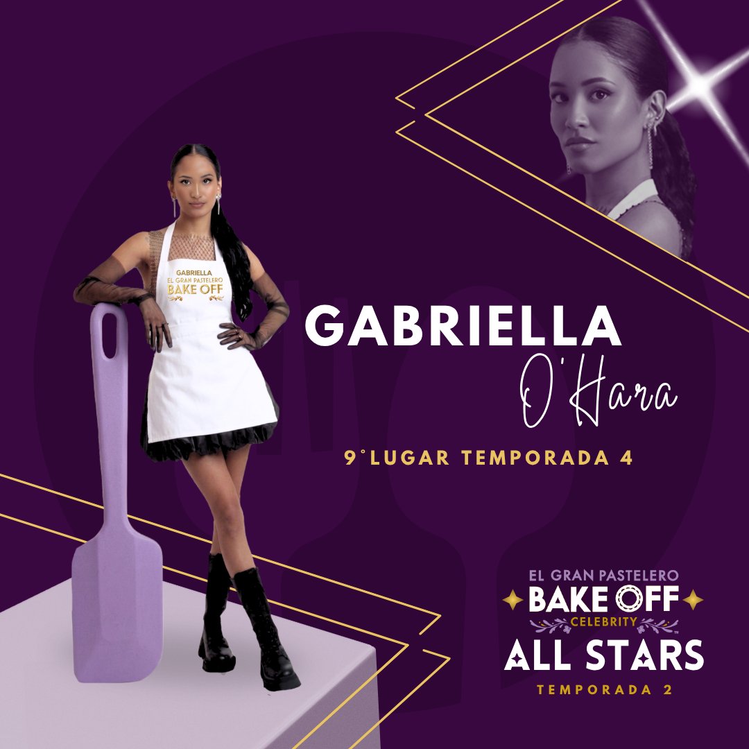 BakeOffRP's tweet photo. Gabriella está lista para demostrar todo su poder dentro de la cocina y buscar la Dulce Redención.

¿Y tú… ya eres Team #GabriellaBakeOffRP ? 

  ¡No te lo pierdas!  

⬤ @mexicanwebbs
#BakeOffRP https://t.co/70FQEUbqkp