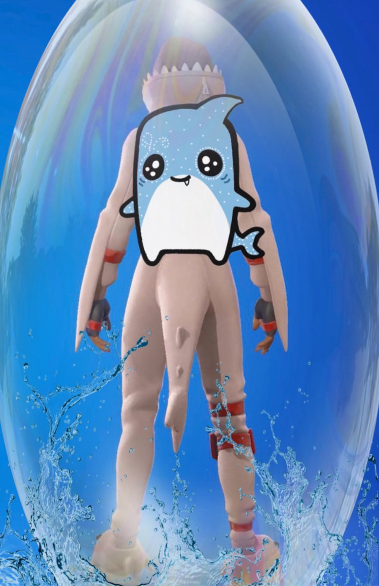 izzymcmuffins's tweet photo. #DesignASprite Meet mai cutie! i would really love to see my concept in fortnite &amp; i hope yall see the vision!🦈 https://t.co/5k441JwIO1