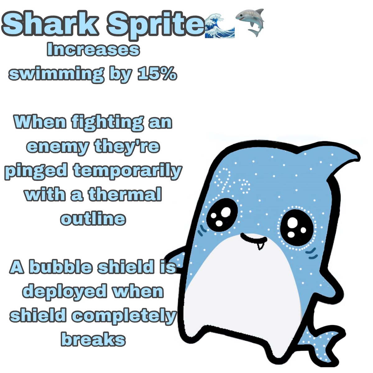 izzymcmuffins's tweet photo. #DesignASprite Meet mai cutie! i would really love to see my concept in fortnite &amp; i hope yall see the vision!🦈 https://t.co/5k441JwIO1