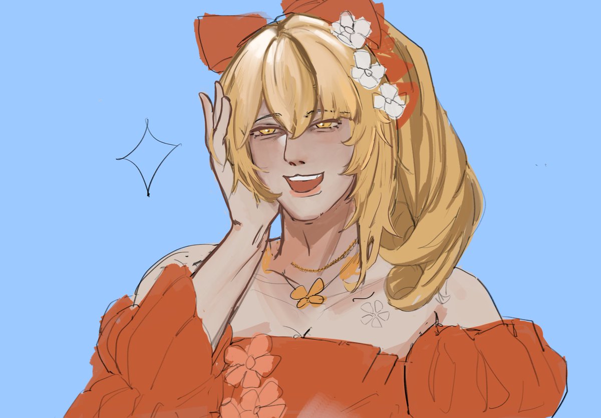 _CKrow's tweet photo. #wip #Yoimiya we are trusting the process https://t.co/MkI7GvGzwO