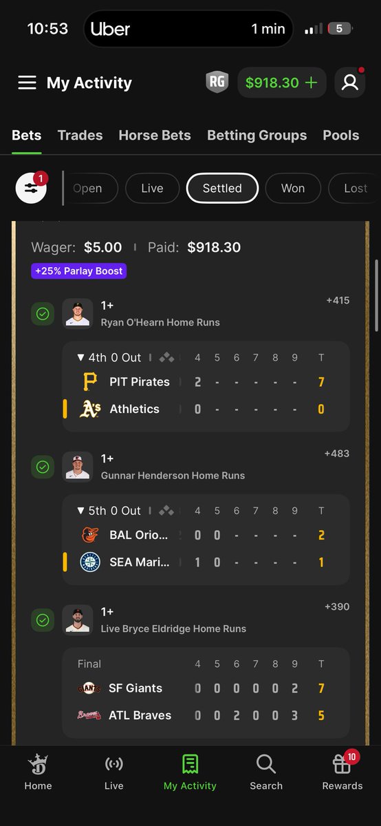 stillshmacked's tweet photo. @MLBHR The run I’m about to go on is parabolic send it https://t.co/JFE3Mix4bj
