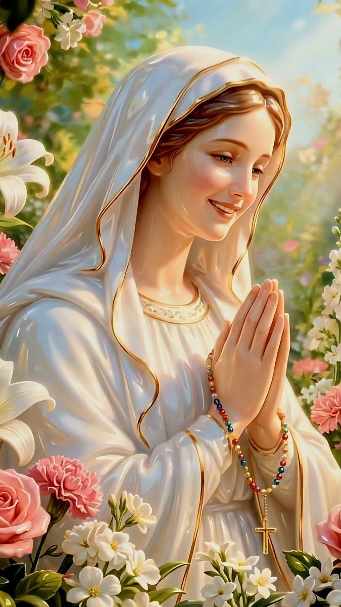 Connie_Gdl's tweet photo. Dios te salve, María, 
llena eres de gracia;
el Señor es contigo.
Bendita Tú eres 
entre todas las mujeres,
y bendito es el fruto
de tu vientre, Jesús. 
Santa María, Madre de Dios,
ruega por nosotros, pecadores,
ahora y en la hora de nuestra muerte.
Amén. 🩵🙏 https://t.co/Ad77xWNTOs