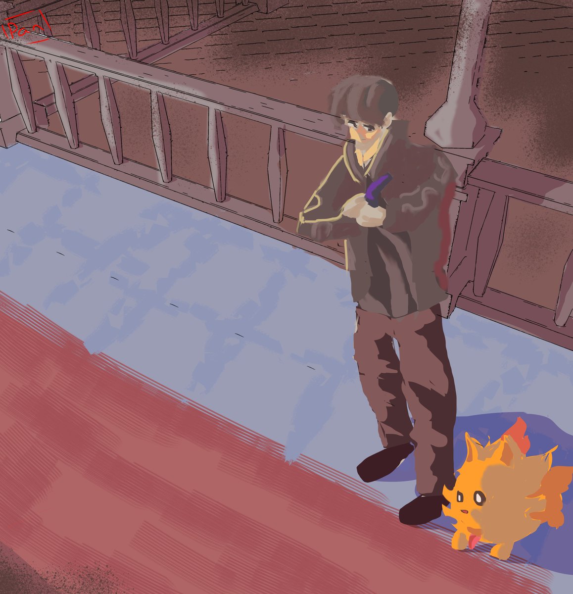 Notquitejackly's tweet photo. 007 is not ready for smash XD  

#gameart #jamesbound #fanart https://t.co/HQLTVsjROJ