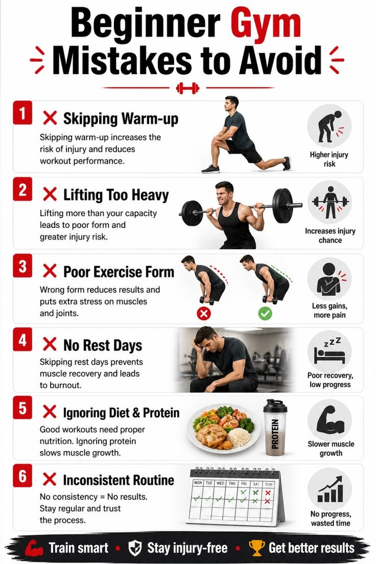 StrengthSc9's tweet photo. Common Gym Mistakes Beginners Must Avoid https://t.co/egj7OzWdID