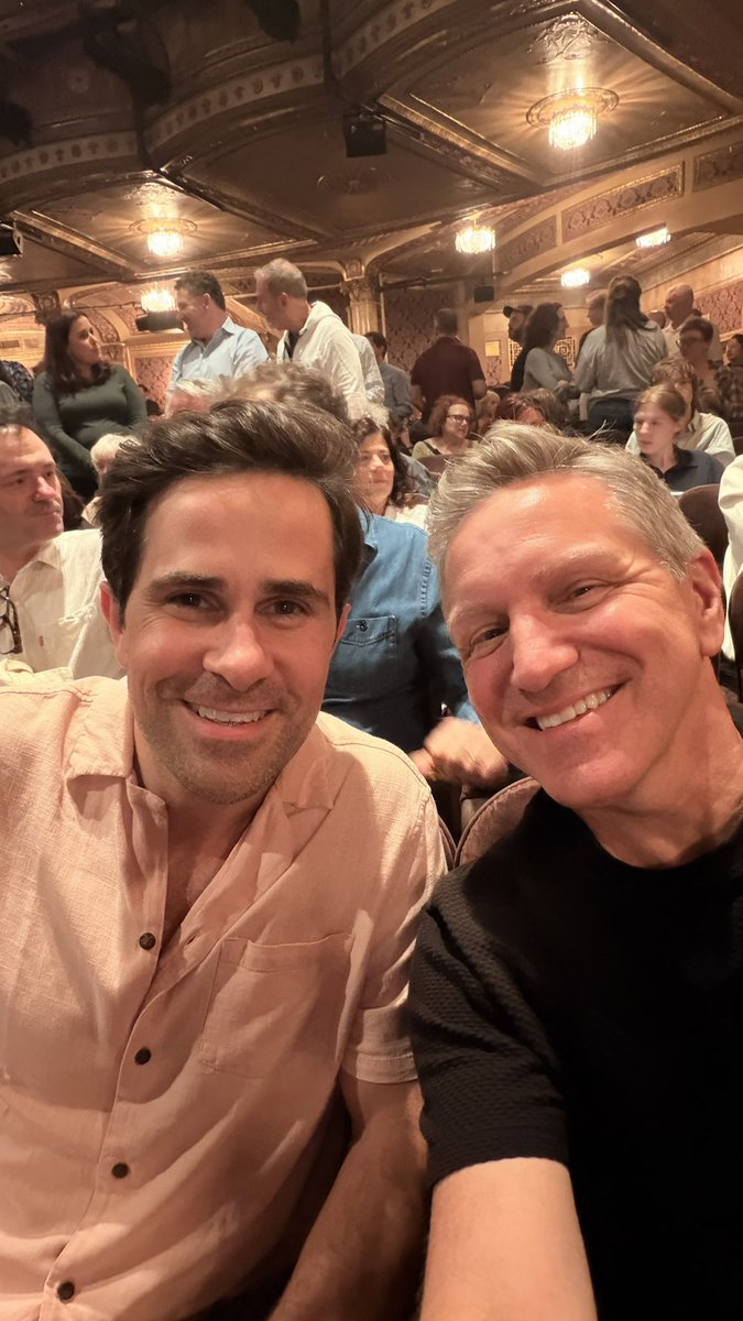 BrianBeacock's tweet photo. Oh my god this show. 😭 And I just happened to be sitting next to someone I knew from LA. New York is wonderfully insane. https://t.co/CtRnPie2Nu