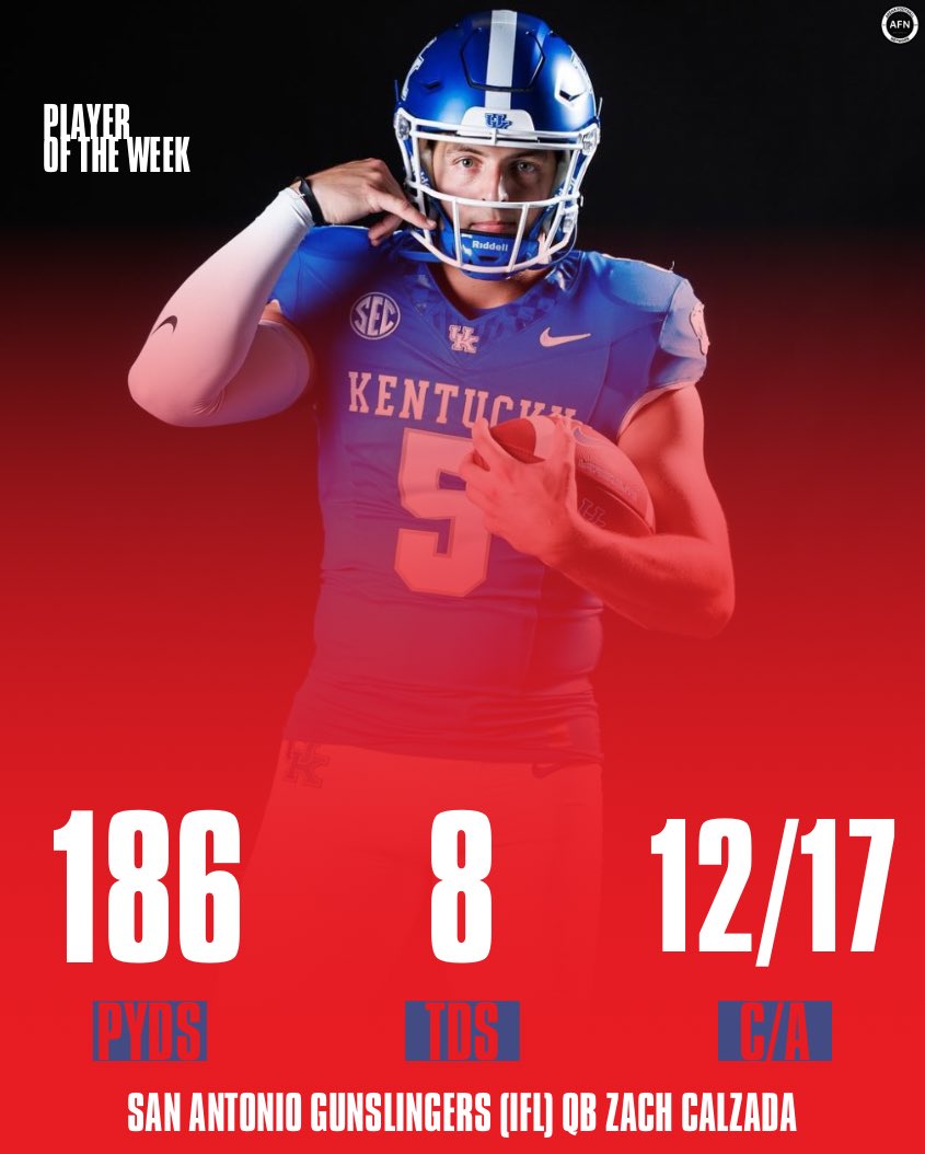 pylonprods's tweet photo. Week 16 of the Indoor/Arena Consensus Poll is LIVE! Albany DROPS, and we have a NEW #1! Congratulations to Zach Calzada on being named Player of The Week! Let us know your thoughts below. ⬇️ #ifl #af1 #nal #aal #tal #aif https://t.co/fD9oFVD241