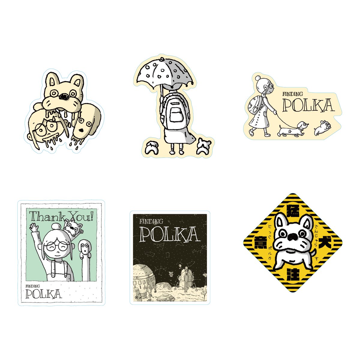 ONLINE PARCOで各種グッズを好評販売中！ 【Finding Polka Sticker