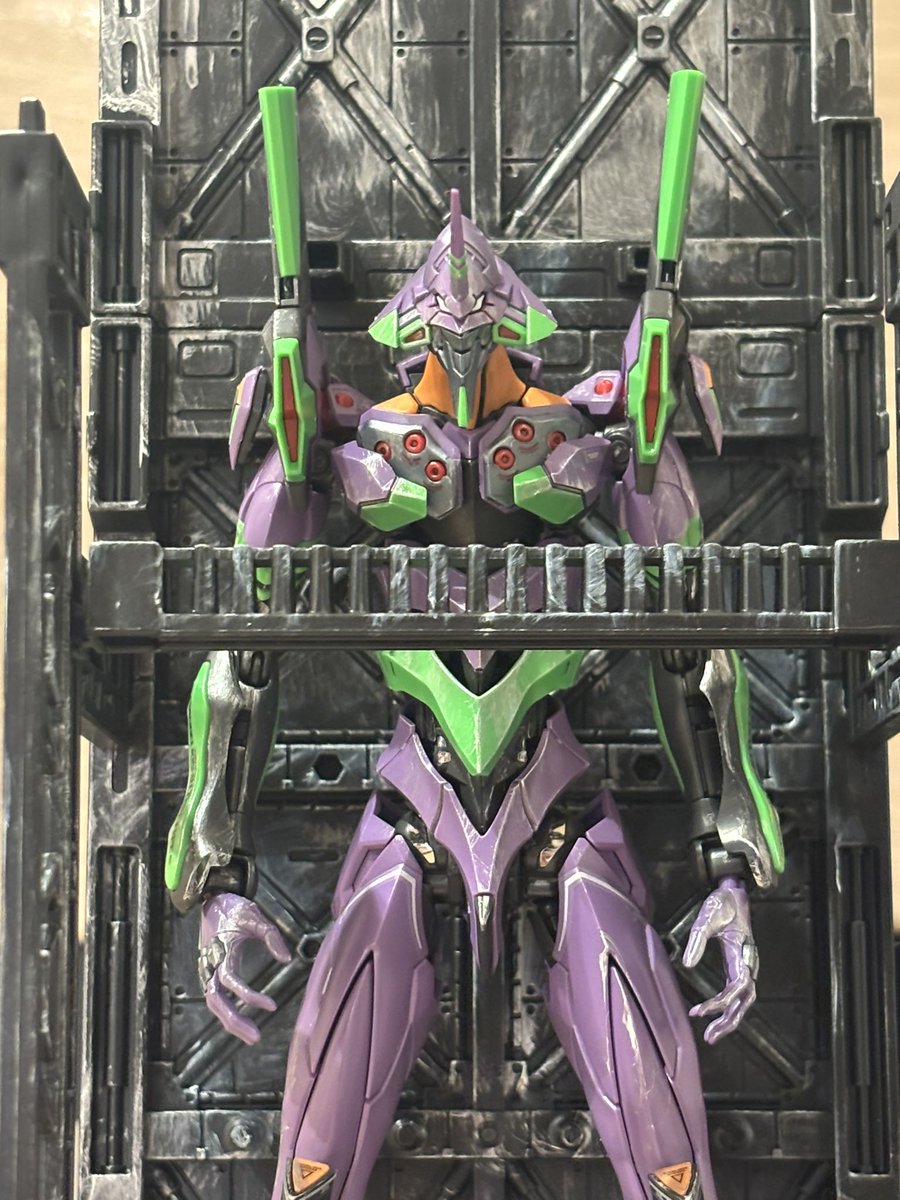 aqjimo_i's tweet photo. RGエヴァンゲリオン初号機
オリジナル解釈に近いけれど。
なんか、いいじゃない？
#みんの塗装日和 https://t.co/5C3NLdo9ux