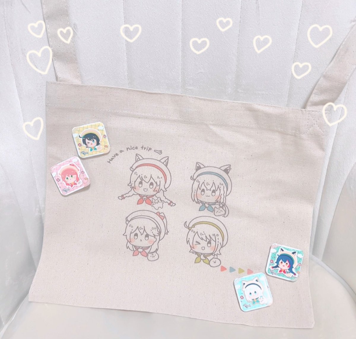 サコッシュ届いた！！！ 可愛いのでは？！？！?✨✨✨ イラスト真ん中 