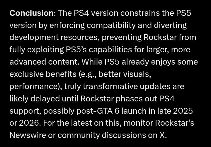 M3TALGAM3R's tweet photo. @TRUESWOLDIER @RockstarGames Maybe some day, when they stop supporting outdated consoles 😒 https://t.co/GeVVMuwhwv