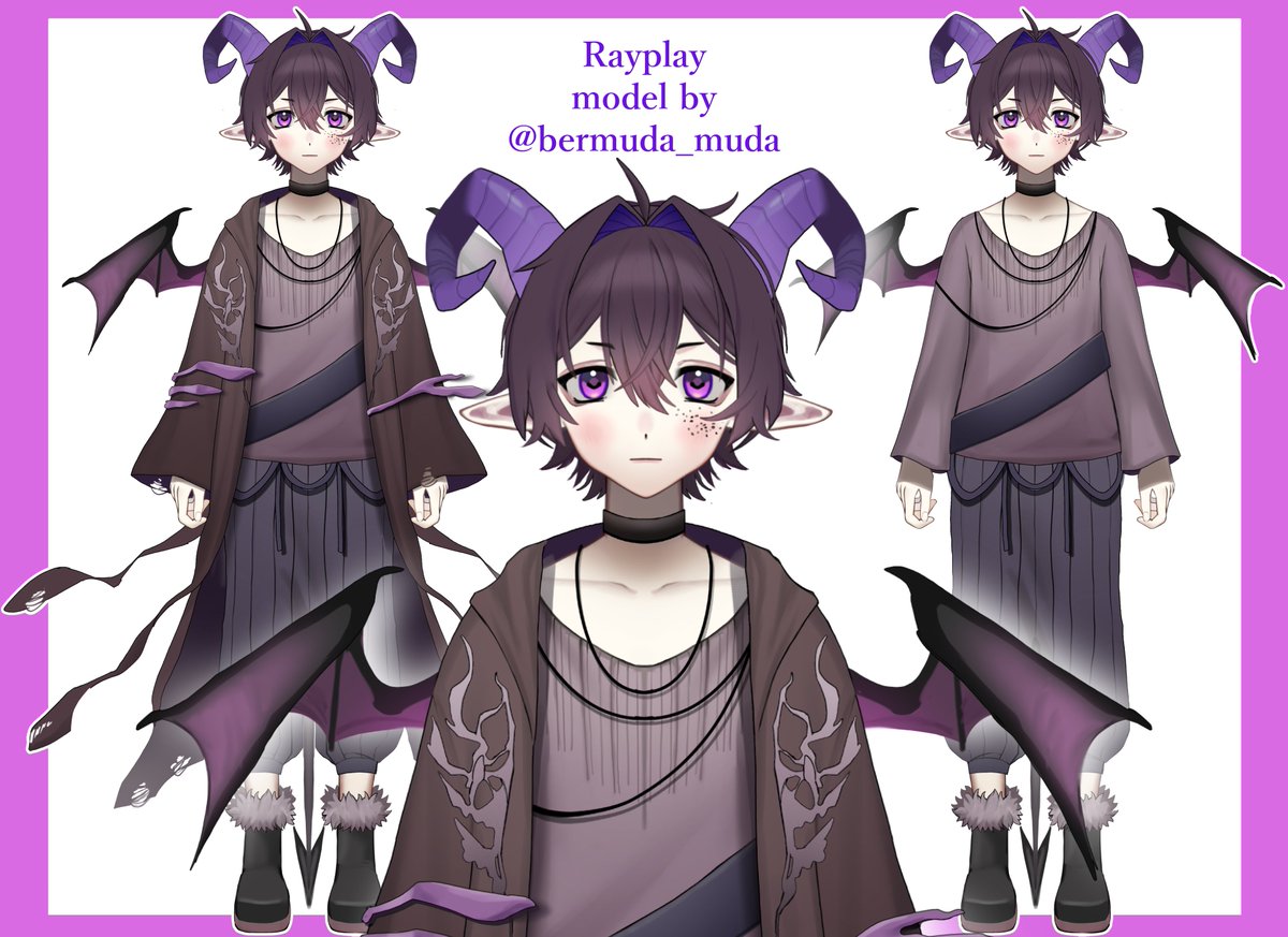 bermuda_muda's tweet photo. Vtuber model for rayplay is now finished! https://t.co/9PtdwpCPl2