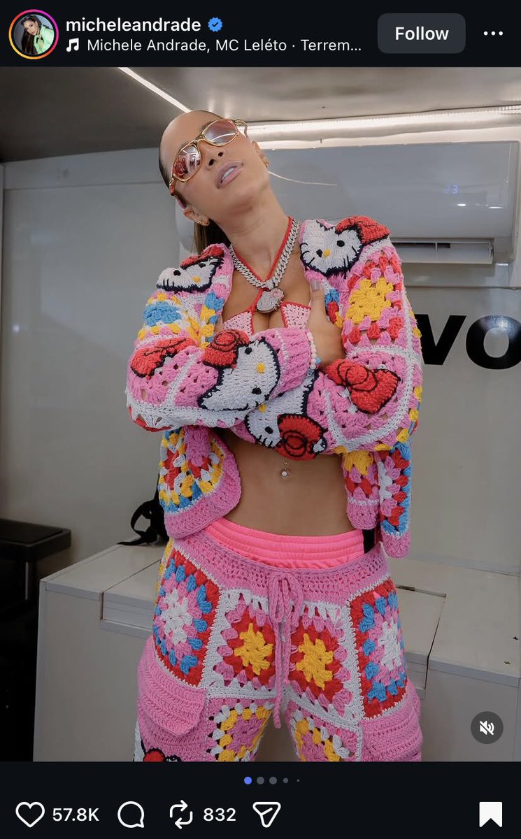 dandixgee's tweet photo. Tried my hand at making the iconic hello kitty crochet cardigan I saw on IG. Left is my attempt, right is inspo photo. https://t.co/jYlNw2HRRX