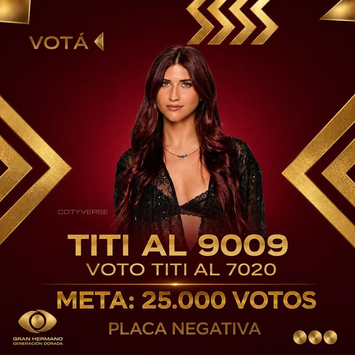 CielooMariaa's tweet photo. @GranHermanoAr @Miriam_CAP1891 TITI AL 9009 https://t.co/WlHz56CA1z