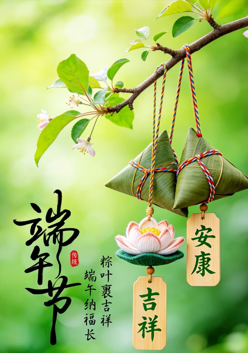 Phoenix06883783's tweet photo. 一年一端午，一岁一安康。
事事皆如愿。
提前祝大家端午安康，
别忘了吃个粽子。 https://t.co/K5LlNqJy4C