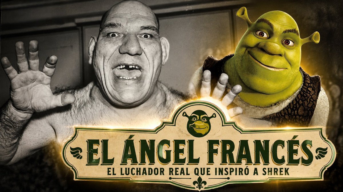 EntreLasCuerdas's tweet photo. Maurice Tillet fue un luchador con una historia fascinante y cuya imagen inspiró el diseño de uno de los personajes más entrañables, por eso en este video recordamos al Ángel Francés, el luchador de la vida real que inspiró la creación de Shrek: https://t.co/LouCZ44G3L https://t.co/WSekfrwWJA
