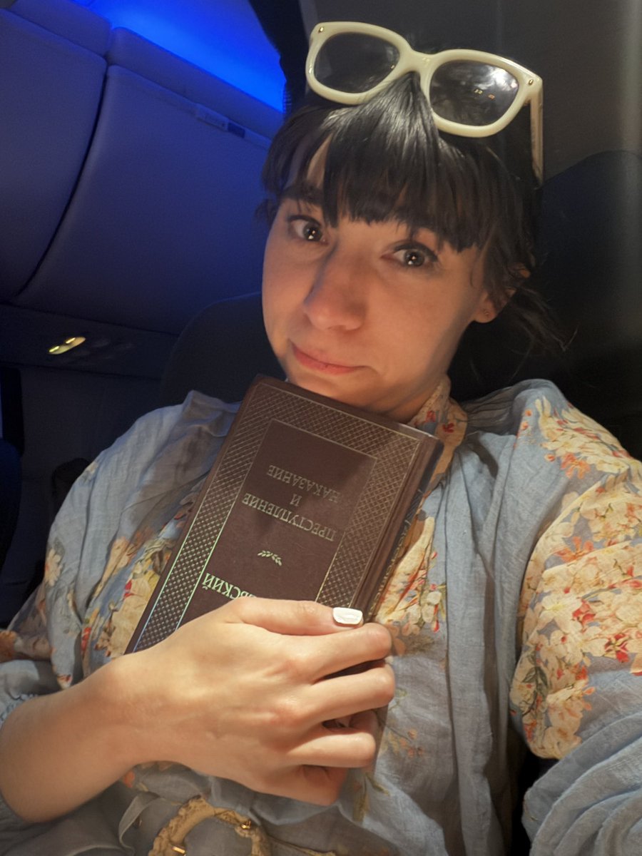 pensandpoison's tweet photo. I just finished reading Crime and Punishment on the plane for maybe the seventh time and I’m actually bawling and everyone in the cabin is looking at me but they don’t know that Raskolnikov just found redemption and that’s really beautiful ❤️ https://t.co/6dobBa2L0b
