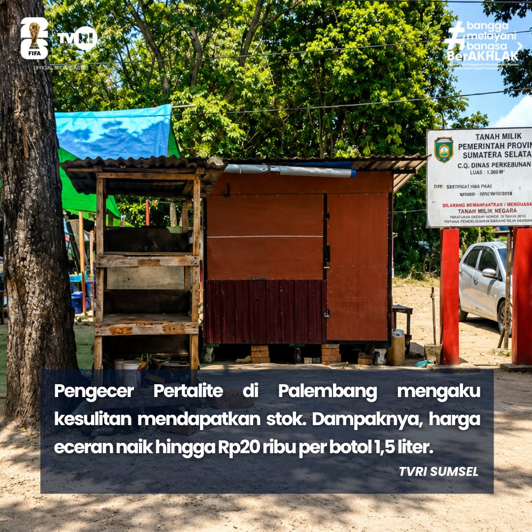 tvrisumsel's tweet photo. Apakah kalian juga merasakan sulitnya mendapatkan Pertalite atau kenaikan harga BBM eceran? tulis di komen yaa
#TVRISumsel #Palembang #Pertalite #BBM #Sumsel https://t.co/enJUm6ufnT