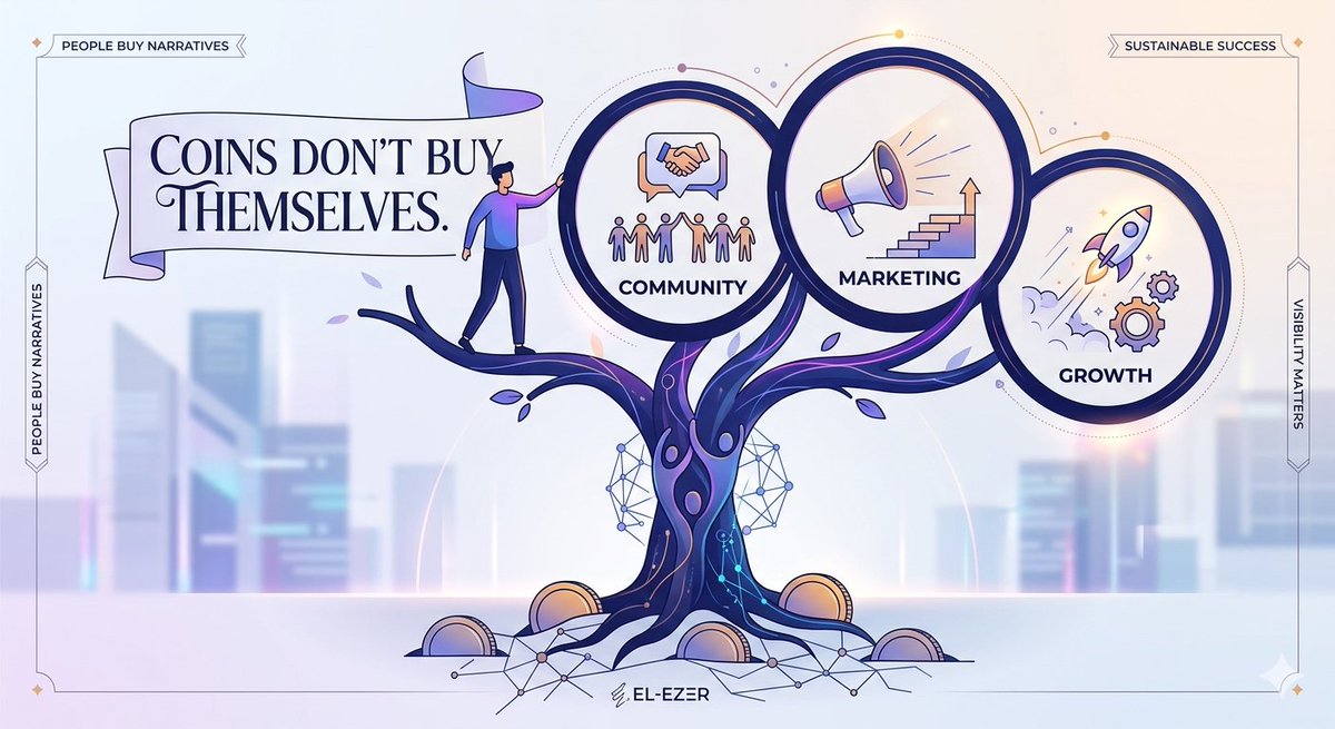 El_Ezer_001's tweet photo. Most founders focus on building.

The smart ones focus on building and growing.

Because no matter how good the product is, one truth remains:

Coins don't buy themselves.

Community, marketing, and growth are what turn great ideas into successful projects.

A thread. 🧵👇 https://t.co/ewZwEf4PMj