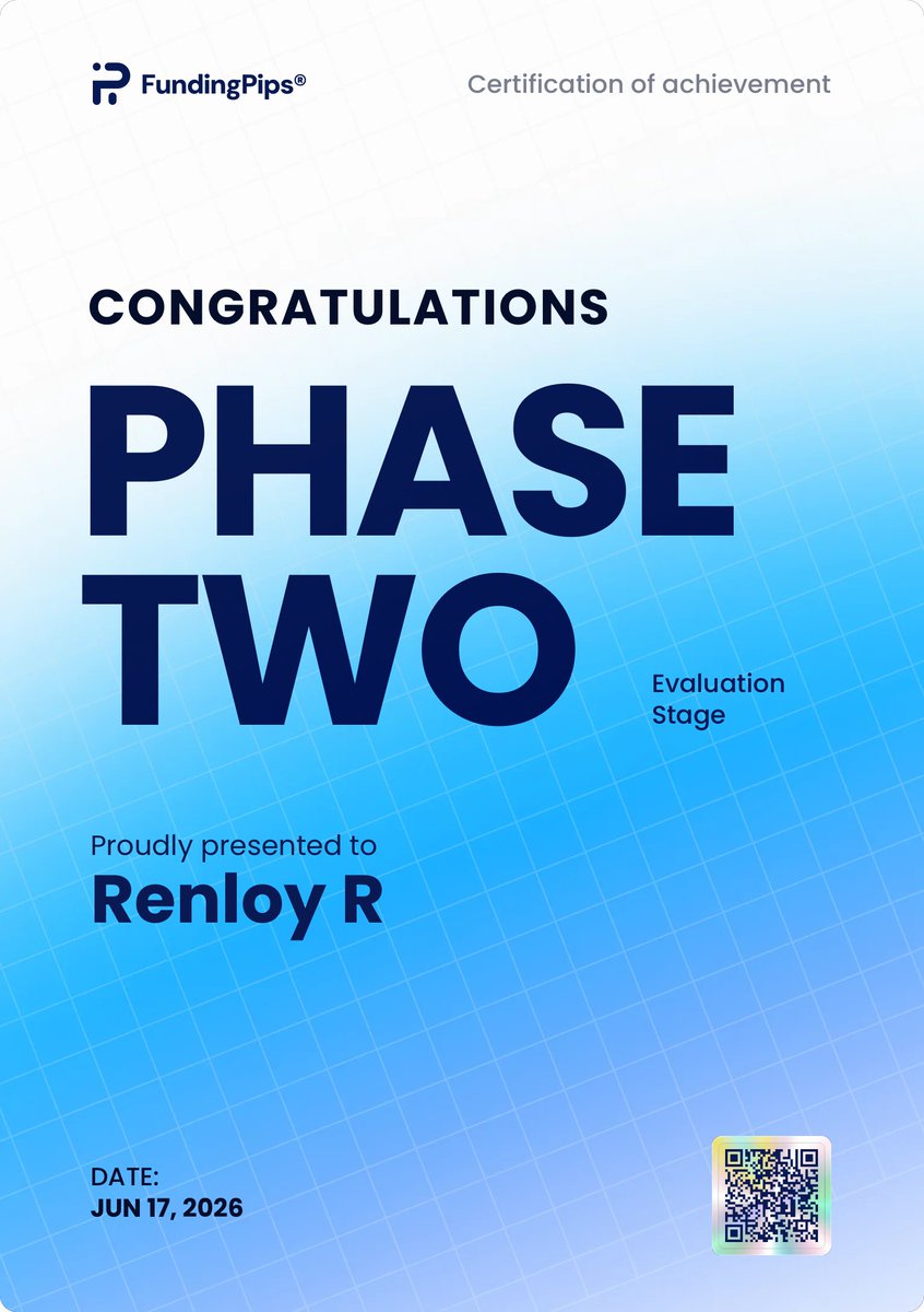 _rrtrades's tweet photo. After two years of not trading with @fundingpips, I have finally become a funded trader again with them https://t.co/92GdInLpKi