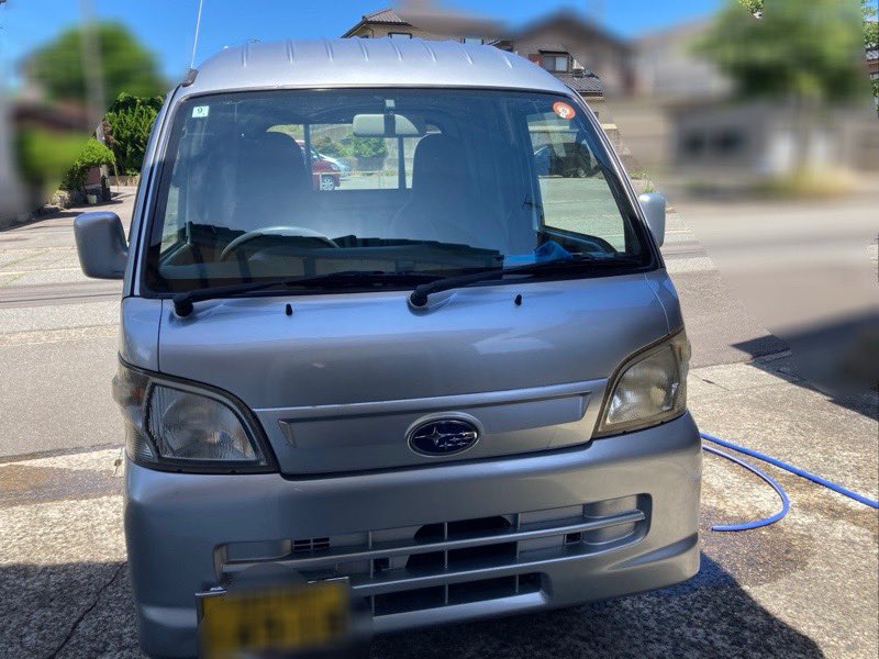 53Shugo's tweet photo. 軽トラ洗車！  #洗車  #SUBARU https://t.co/zjBxdZjkkJ