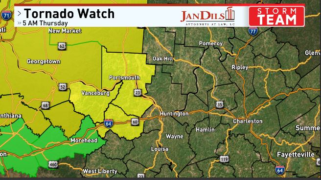 sinclairashley_'s tweet photo. Tornado Watch tonight until 5 AM for Carter and Greenup Counties https://t.co/e5jA2BZ4EJ