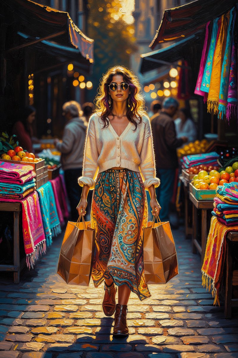 barhatovcom's tweet photo. Golden Hour Shopping - oil painting portrait
#aiart #promptshare #aiportrait #digitalpainting

FULL PROMPT: 
https://t.co/G3rcwUrPbB https://t.co/FqiO6A5aH3