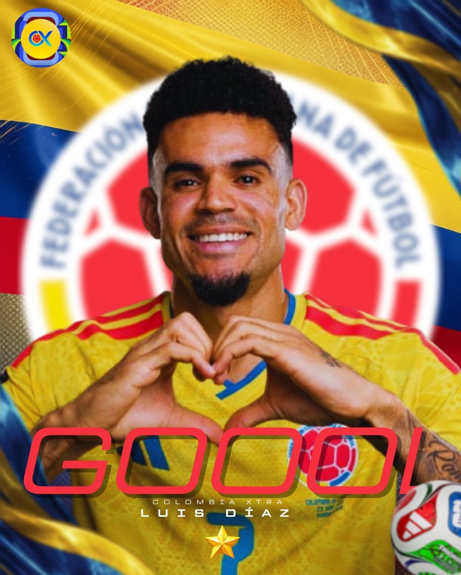 camisaaa5's tweet photo. Luis Diaz estreia na Copa do Mundo com uma assistência e um gol, e vai dando a vitória para a Seleção da Colômbia. 🇨🇴
#COLUZB #Colombia #FWC26 #SeleccionColombia #LosCafeteros #WhiteWolves  #WorldCup2026 #FIFAWorldCup https://t.co/1h95o3yjPL