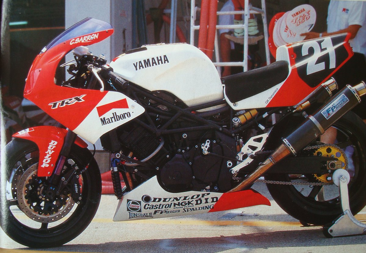 RT @Tirumu: TRX850には平×サロンによるマルボロカラー8耐出場マシン