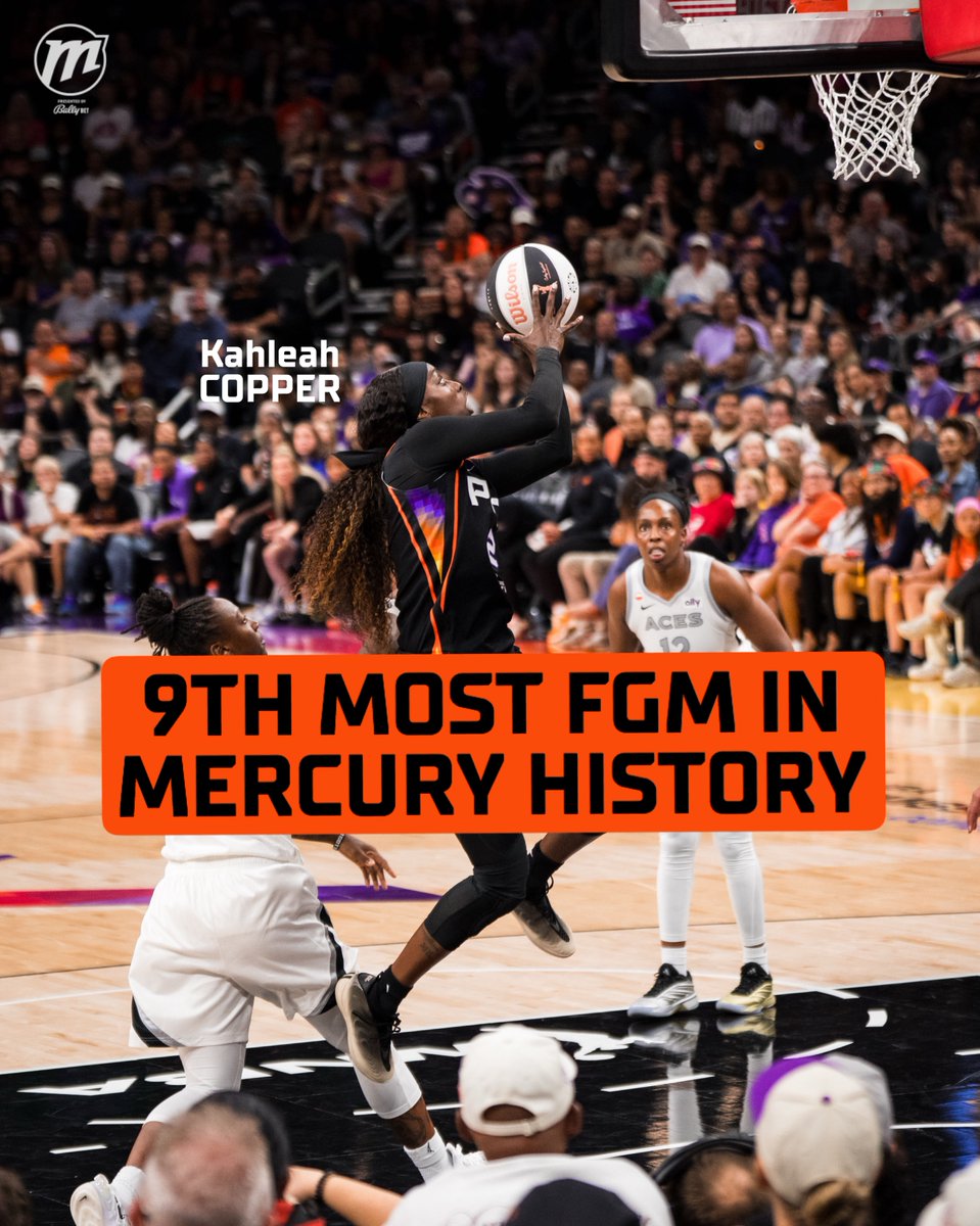 Kahleah Copper has the 9th most FGM in Mercury History