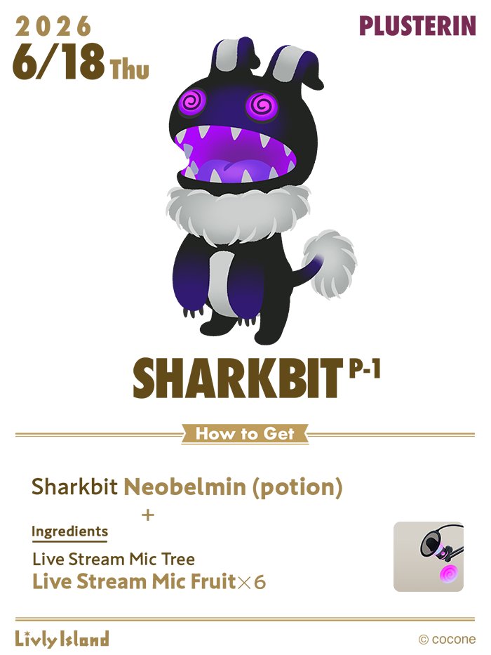 livlyisland_en's tweet photo. 🧪 New Recipe Out 🧪
The recipe for the #Sharkbit Plusterin (P-1) potion is now available🧪
The way the ears flop has changed!
We were worried that it might affect the way it walks, but it didn't seem to change its gait at all😌
Welcome a Sharkbit P-1 to your island today to start your life with this #Livly!✨
#LivlyIsland