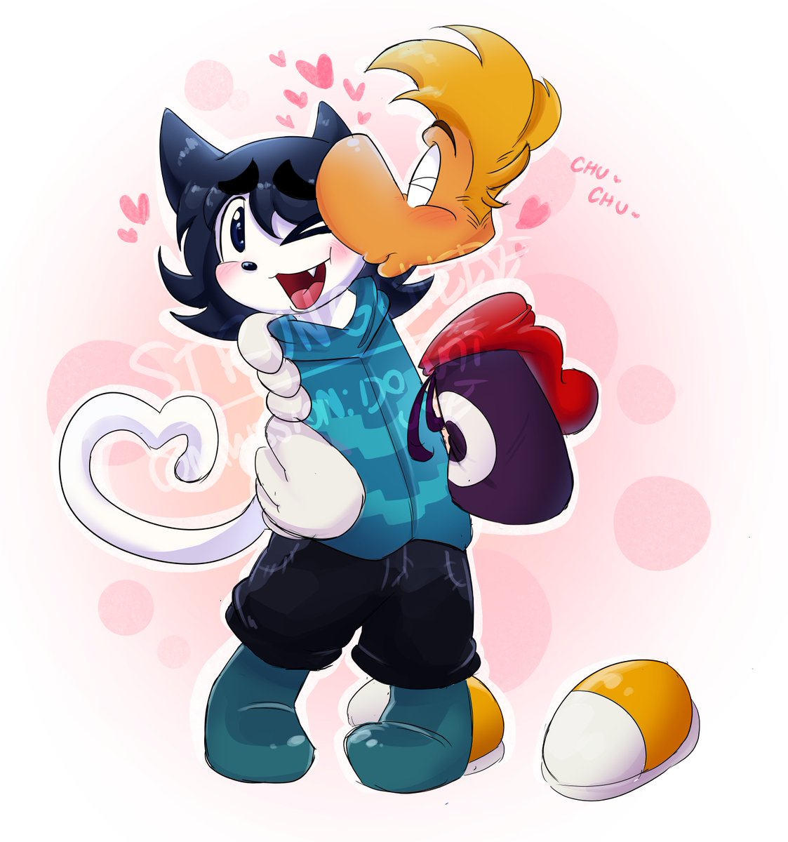 strung_cheese's tweet photo. Another comm for Yapper. This was too effing cute I had fun drawing it https://t.co/C4fAWPVT3S
