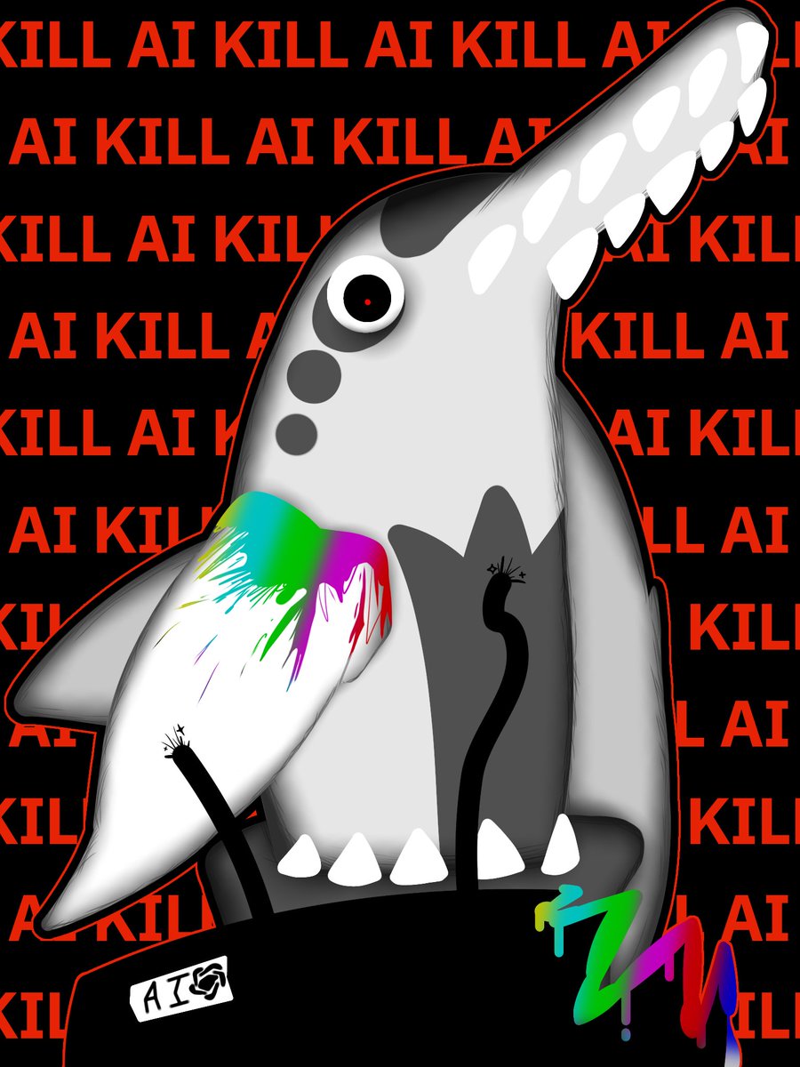 Esse8170's tweet photo. Sorry, almost lost my cool there.
#killai #fuckai #art https://t.co/2VBq8FNExT