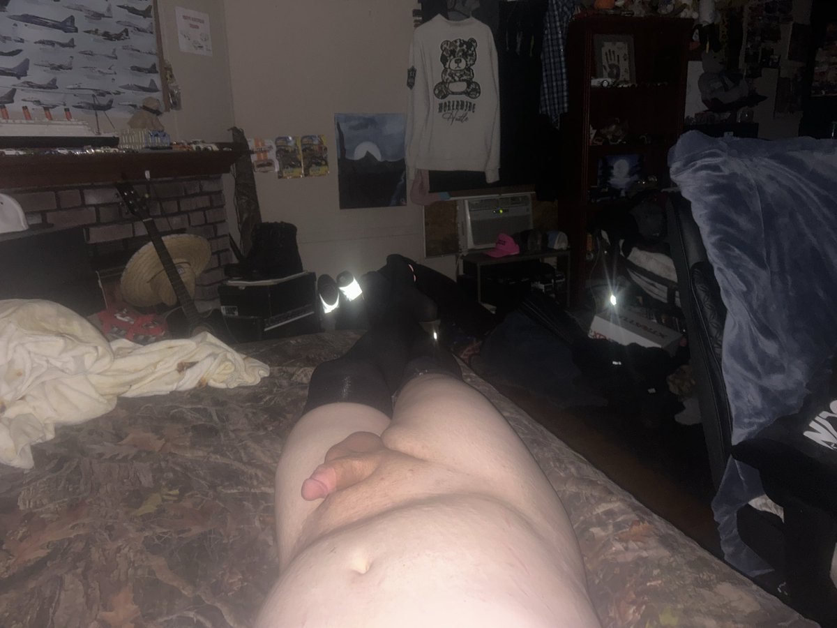 _not_shawn_'s tweet photo. God I love these things, I just need someone to rail me while I wear them :3

(Ignore my messy ah room plz)

#gay #nsfwtwt #nsfw #thicc #thighs #booty #femboy #cock #thighhighs https://t.co/zYUphi8Vkw